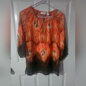 Womens Chico sheer blouse size 0